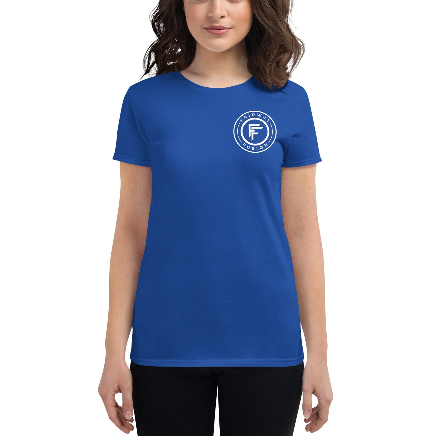 Women's short sleeve t-shirt-White Logo