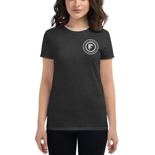 Women's short sleeve t-shirt-White Logo